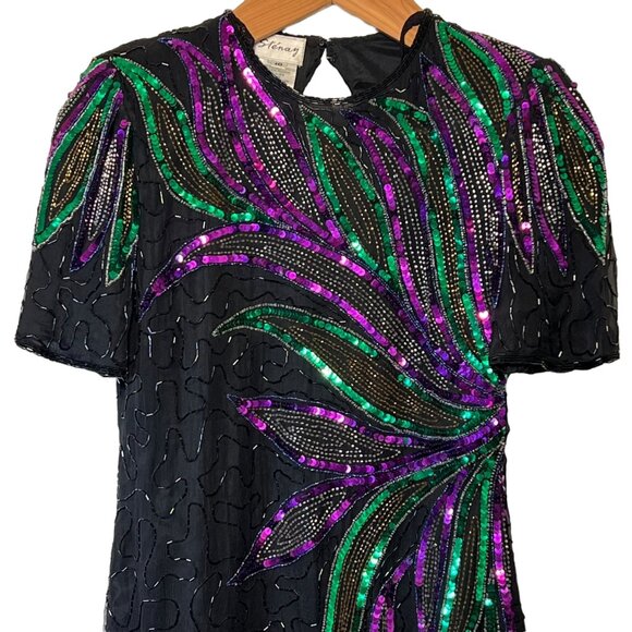 Stenay Sequins Parisian Party Event Dress Designer Money Bling New Years Small - Picture 2 of 15